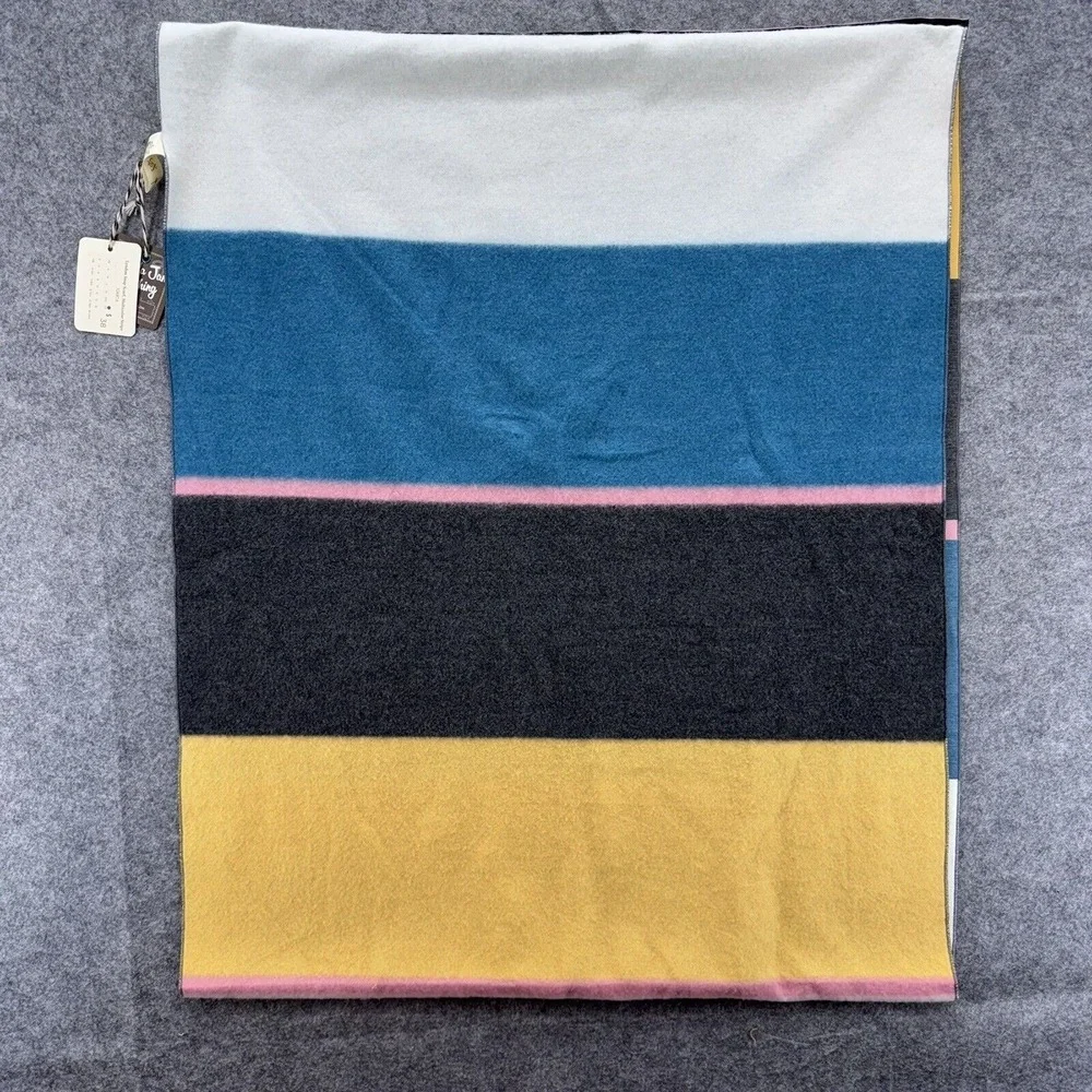 Matilda Jane Womens Lyndon Winter Neck Scarf Blue Yellow Layering Cozy Versatile